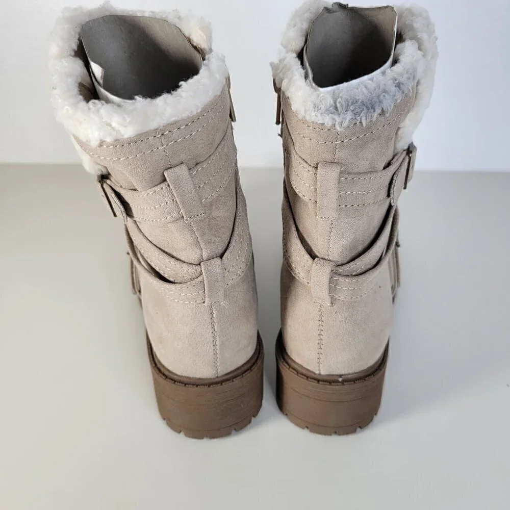 STEVE MADDEN Cozy Boots Taupe | 1 Little Kid Girl
